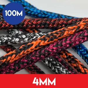 100m Reel of 4mm Kingfisher Evolution Race Rope