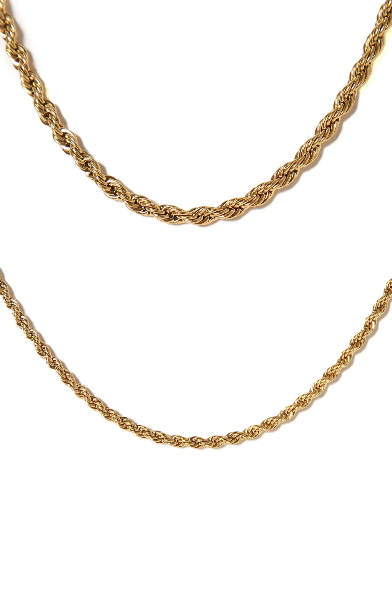 All On Me Layered Rope Necklace - Gold