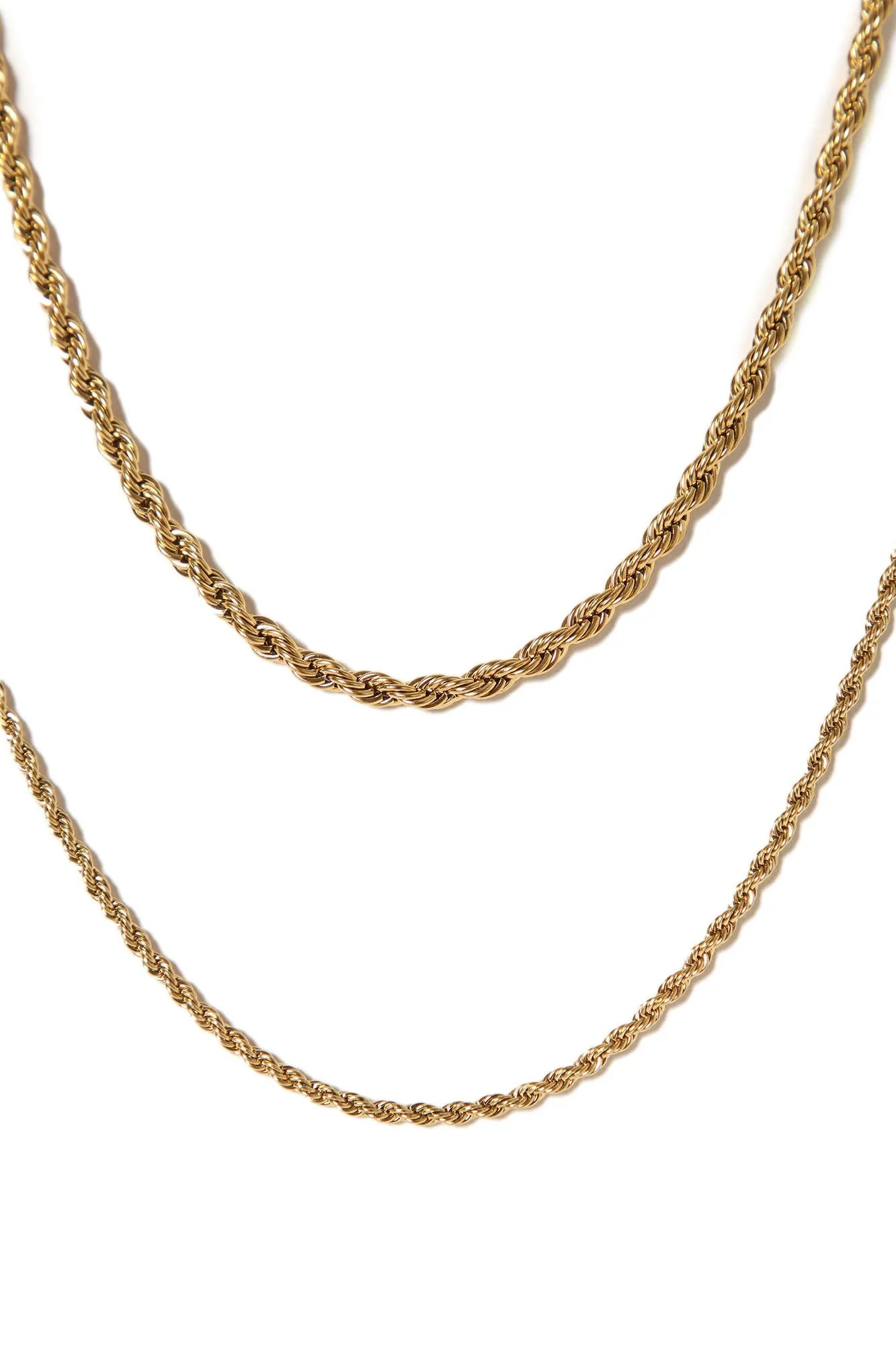 All On Me Layered Rope Necklace - Gold