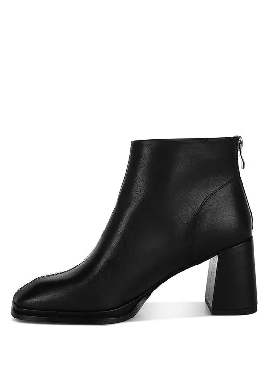 Armada Genuine Leather Square Toe Boots