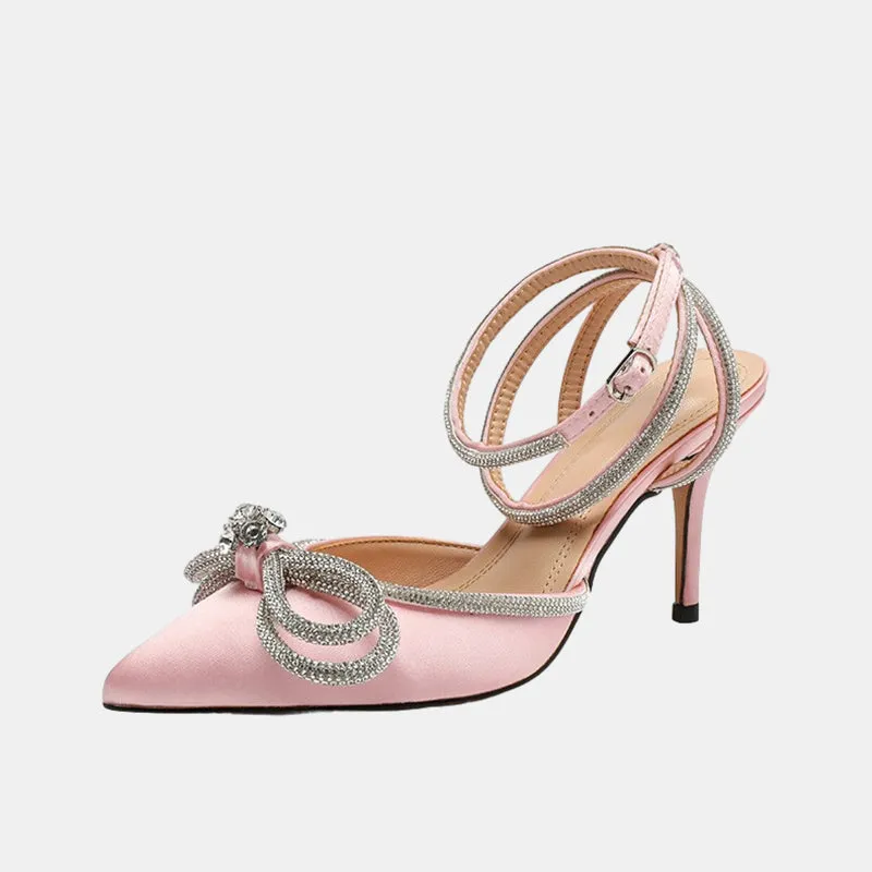 Bellflower Double Bow-knot Pumps