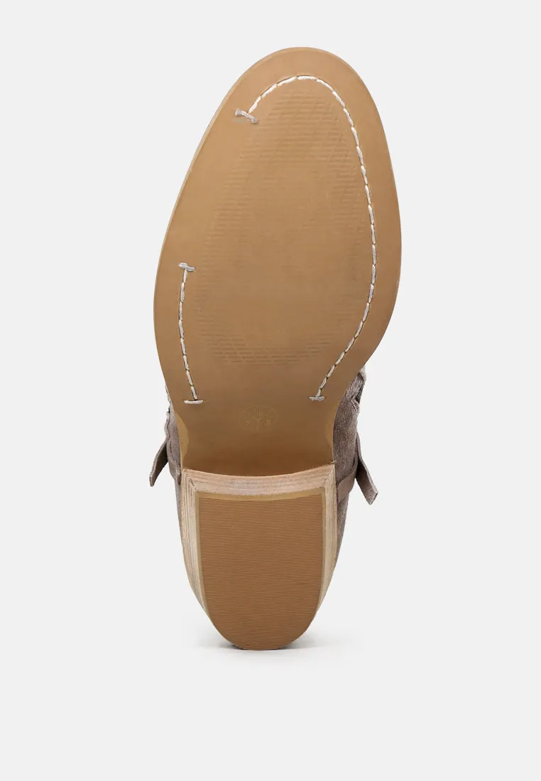 BESS Taupe Ankle Boots