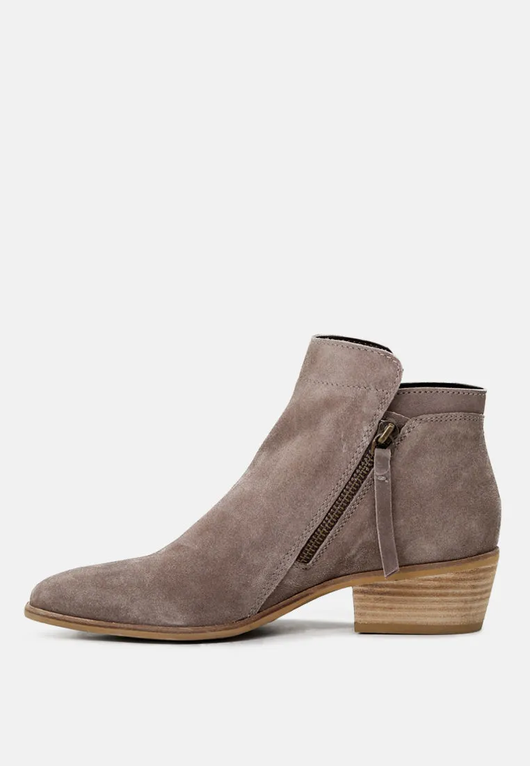 BESS Taupe Ankle Boots