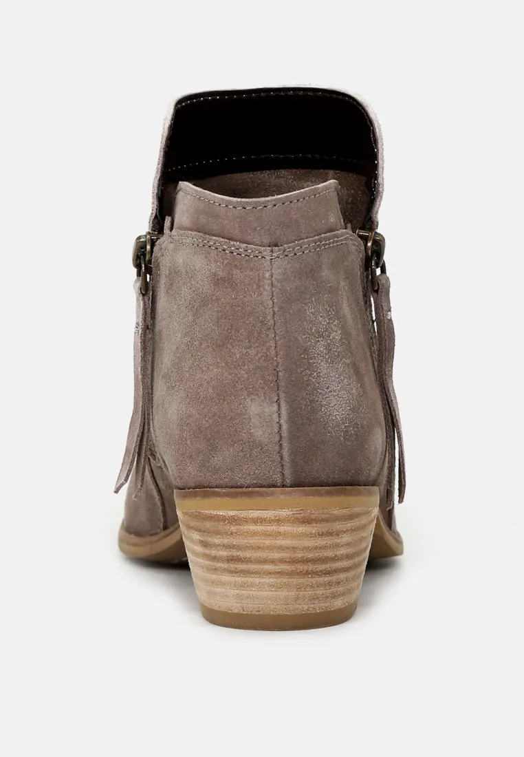 BESS Taupe Ankle Boots
