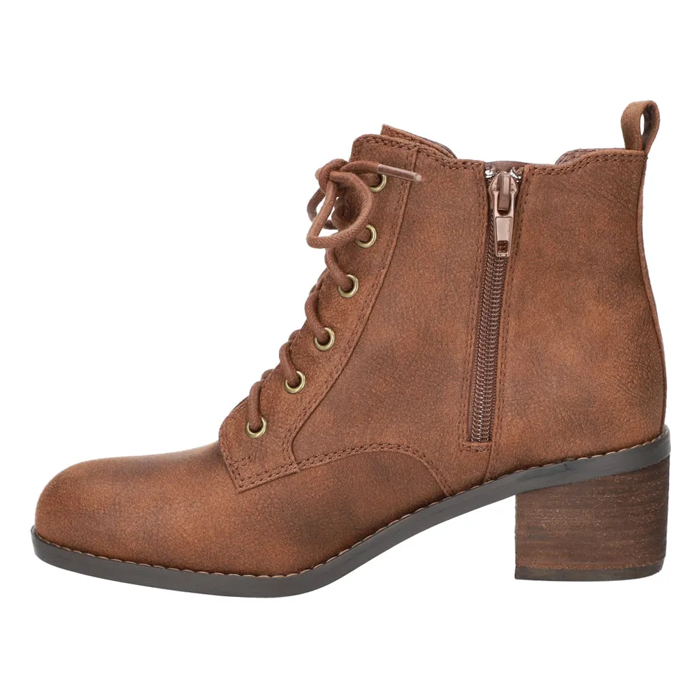 Bismark Round Toe Zippered Booties