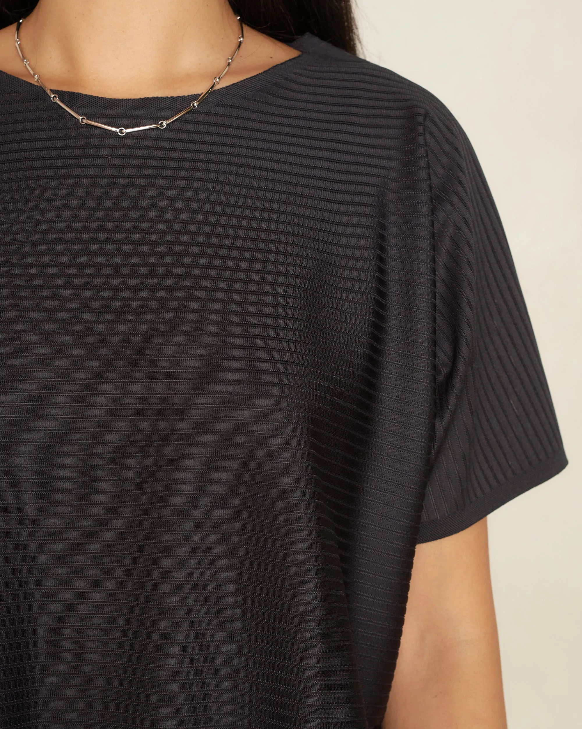 Black A-Poc Top