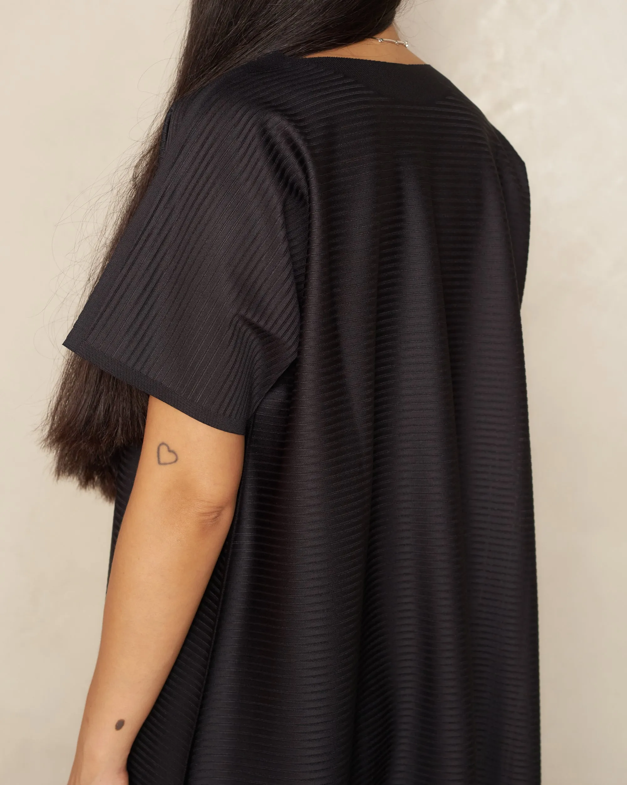 Black A-Poc Top