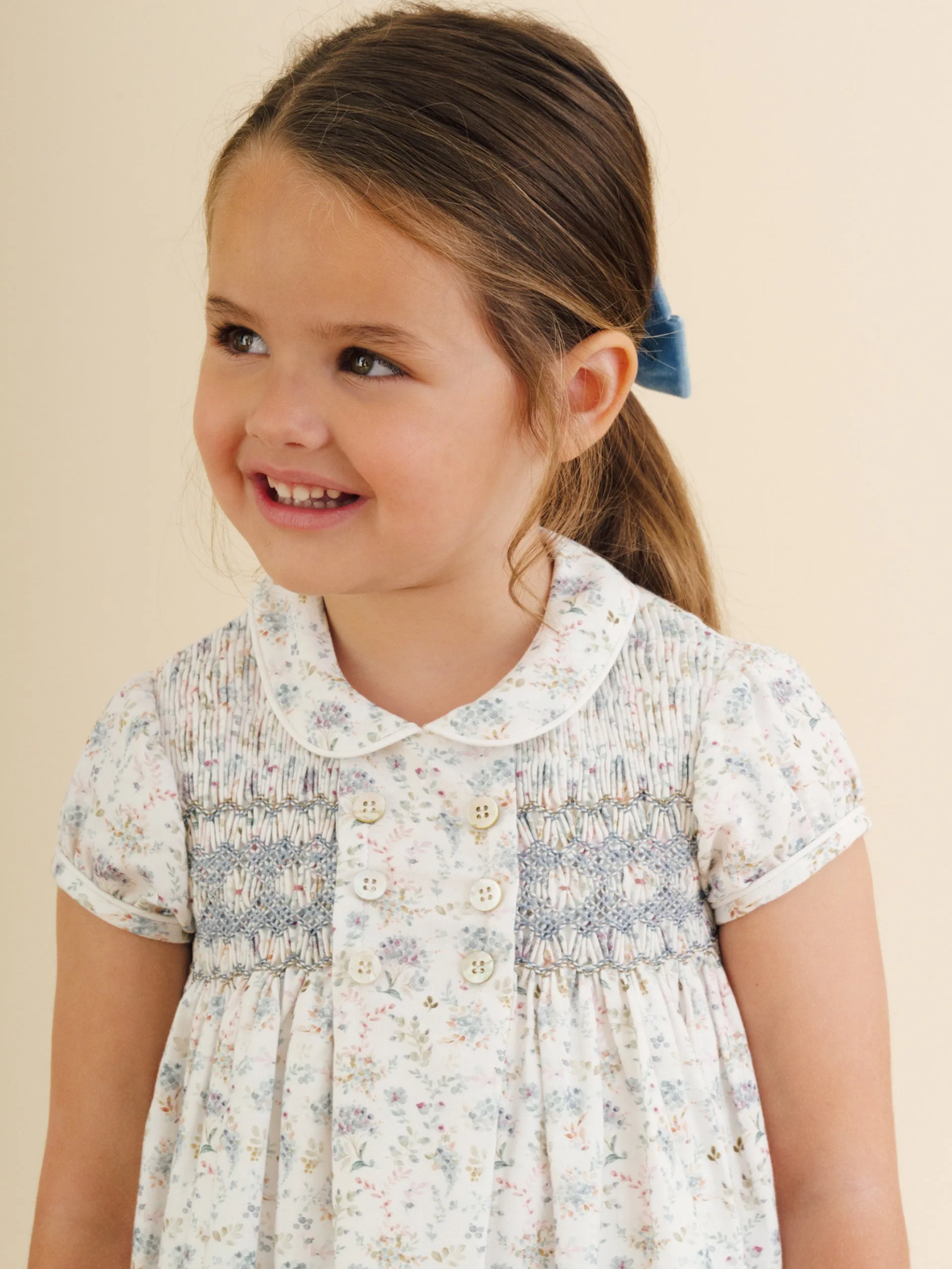 Blue floral Shirley dress