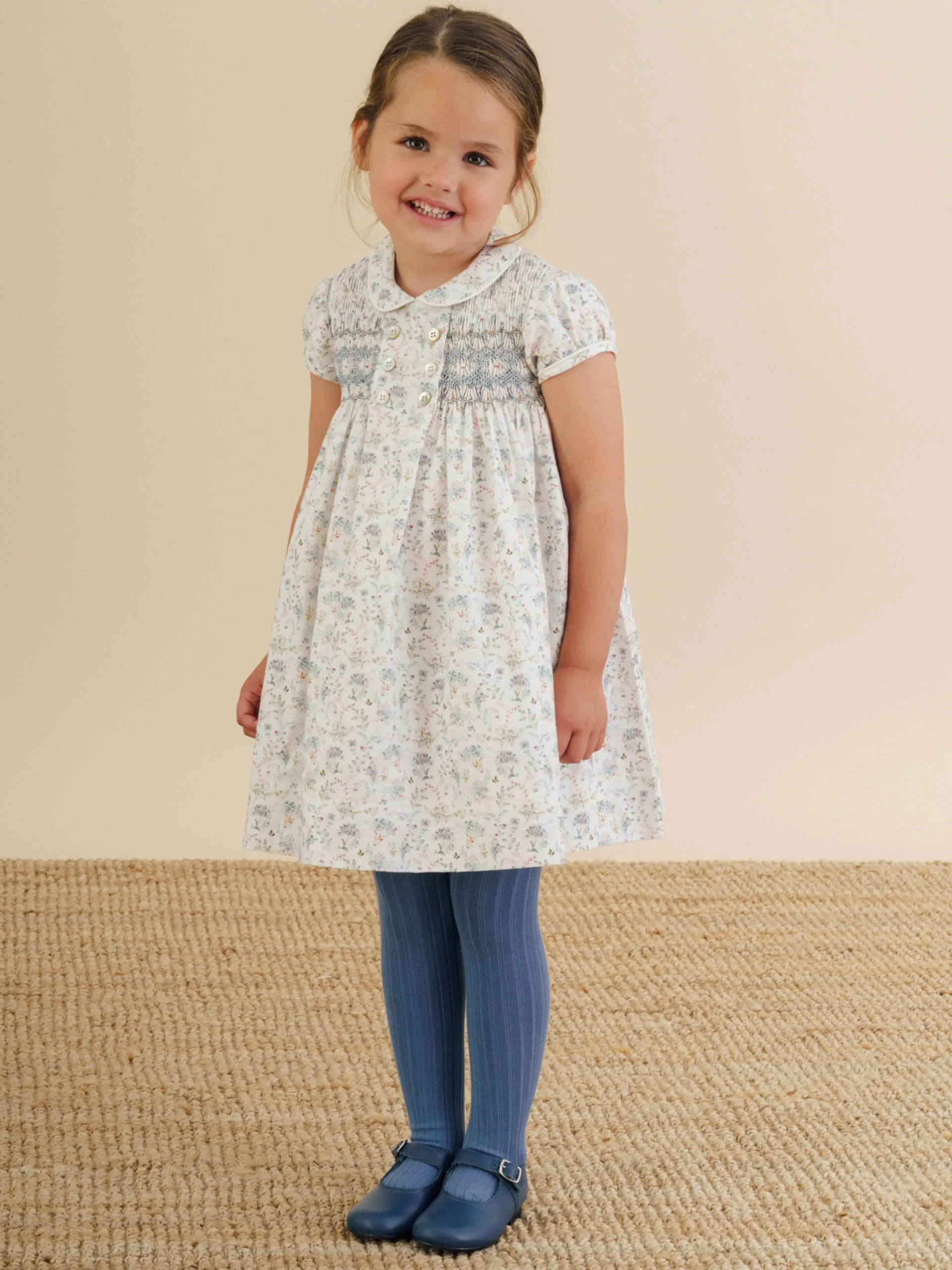 Blue floral Shirley dress