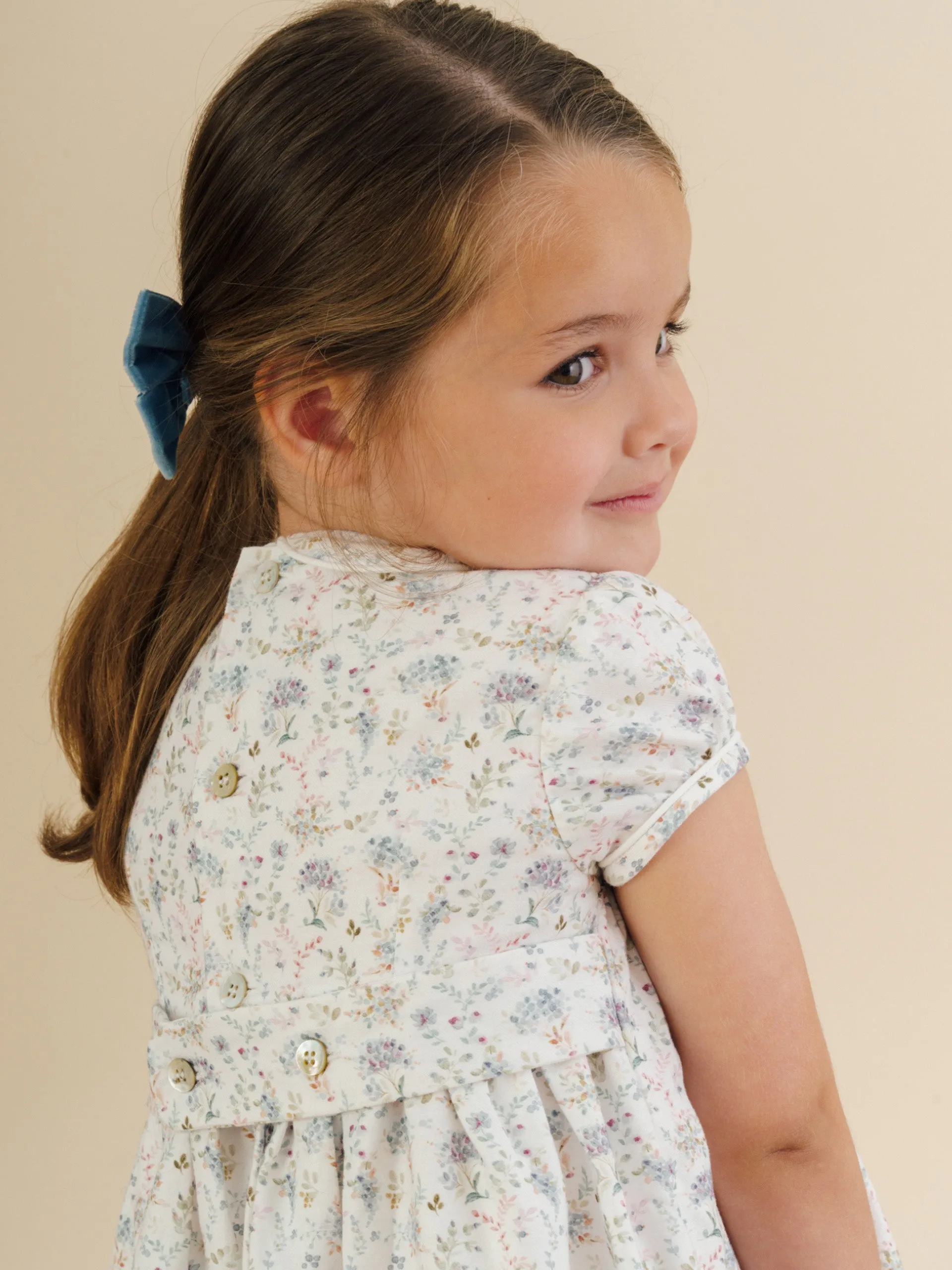 Blue floral Shirley dress