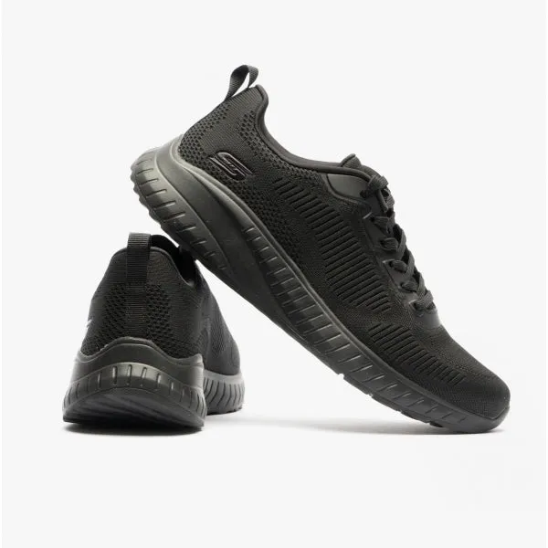 BOBS SQUAD CHAOS - FACE OFF Ladies Sporty Trainers Black
