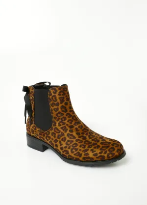 Boots Chelsea talon pailleté avec nud