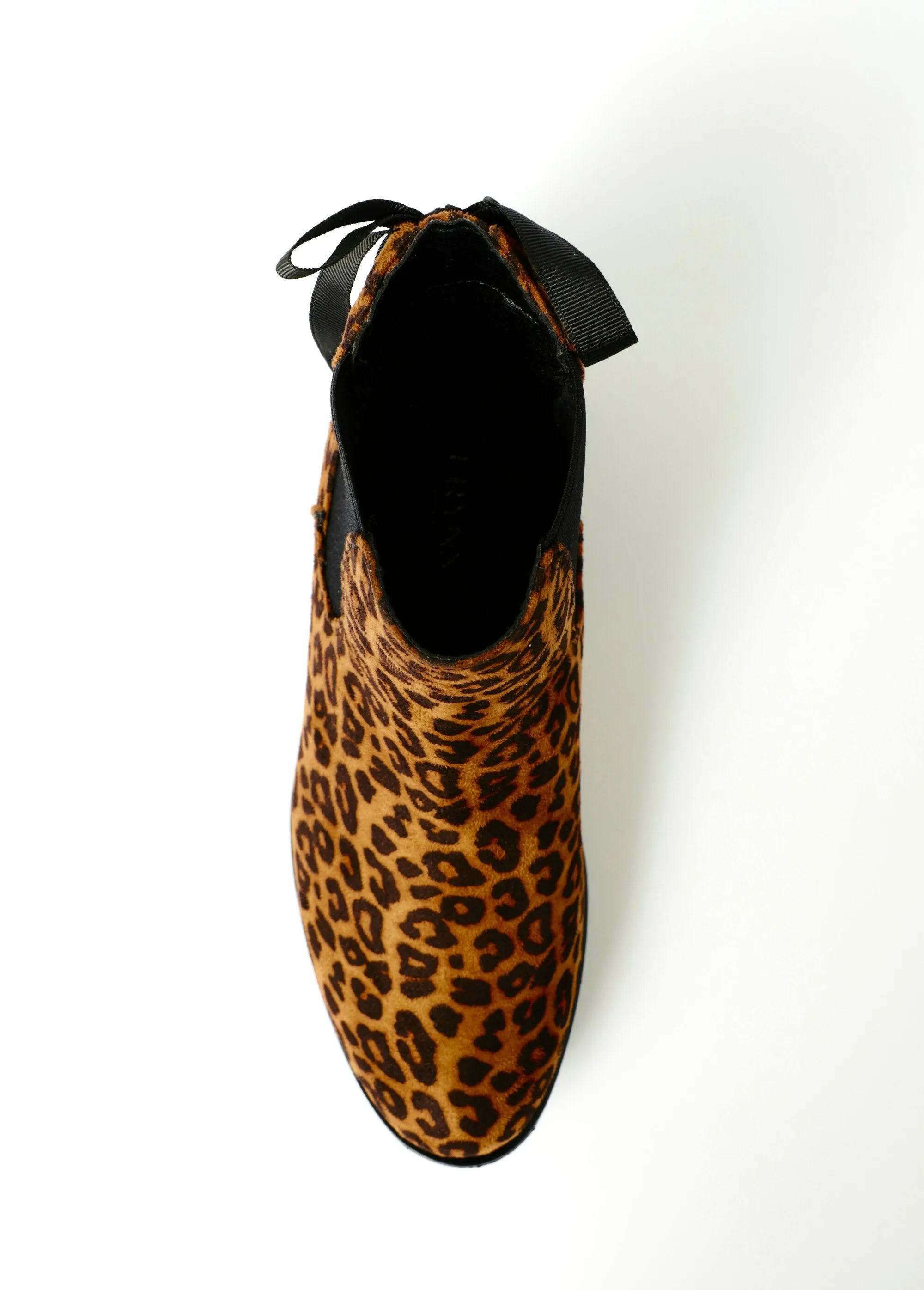 Boots Chelsea talon pailleté avec nud