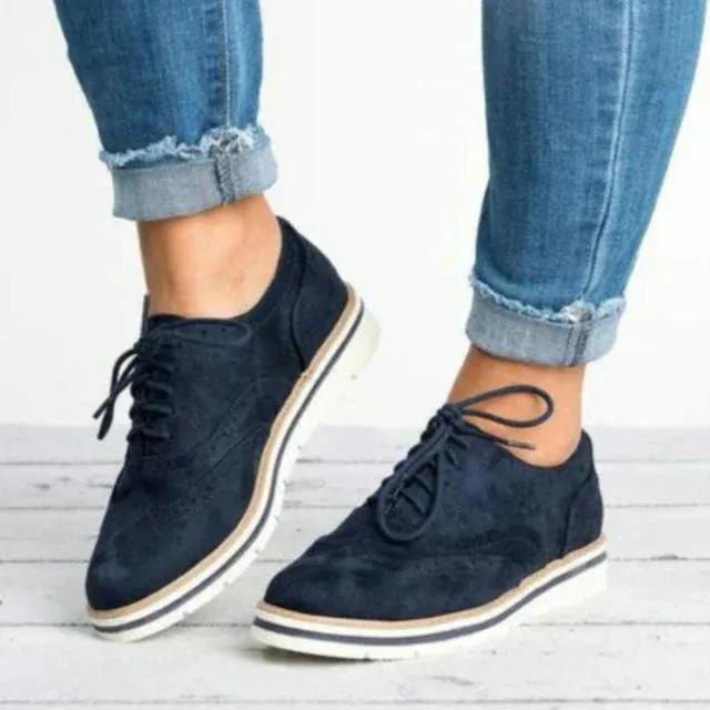 Brogues Flat Sole Shoe Ladies