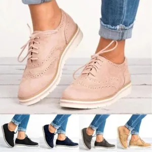 Brogues Flat Sole Shoe Ladies