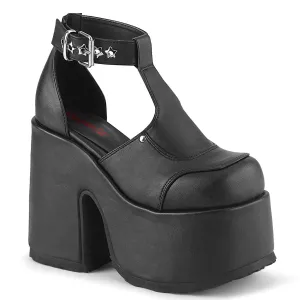 CAMEL-103 DemoniaCult Black Vegan Leather Sexy Women's Sandals (Alternative Footwear)