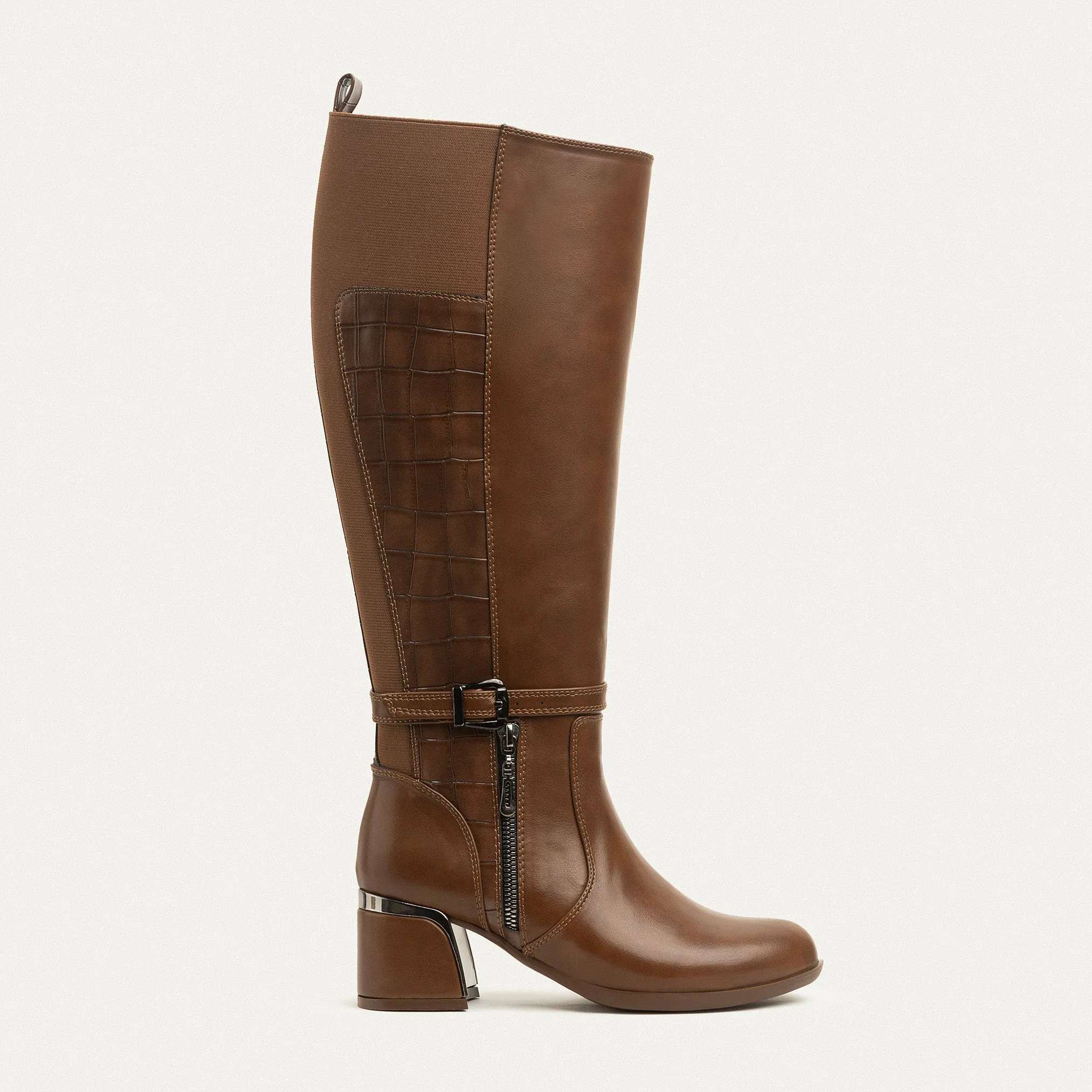 Chic Knee-High Boots with Side Zipper - Havan