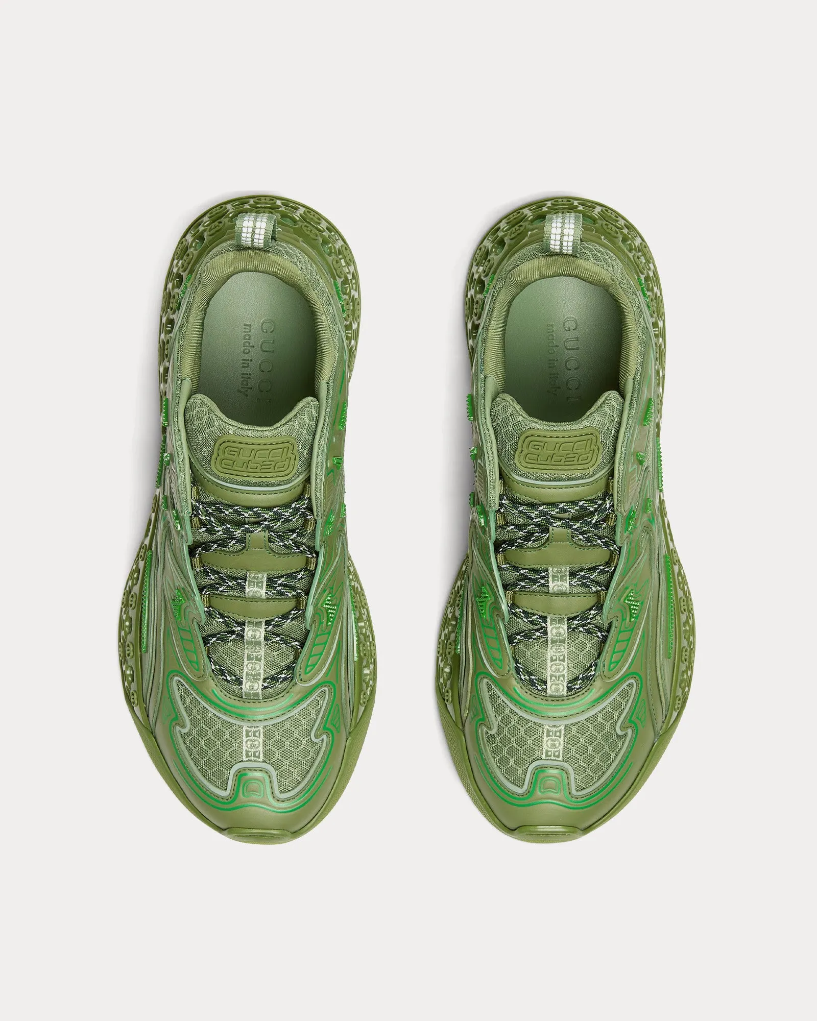 cub3d Demetra Green Low Top Sneakers