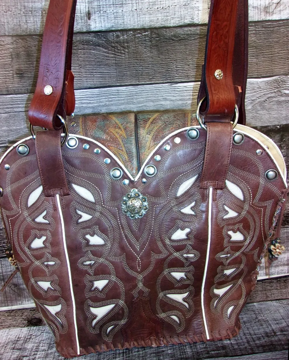 Double Cowboy Boot Purse DB302