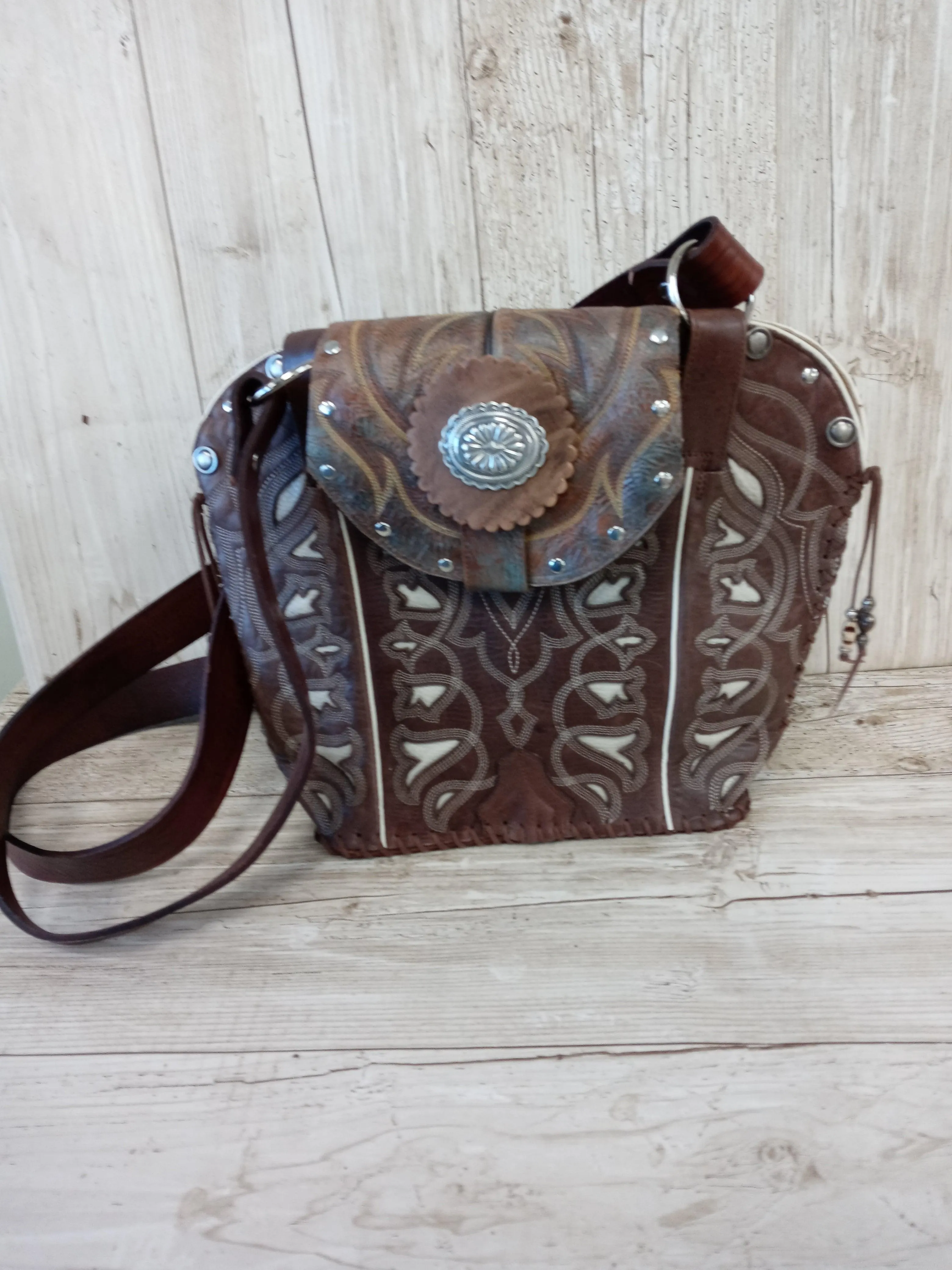 Double Cowboy Boot Purse DB302
