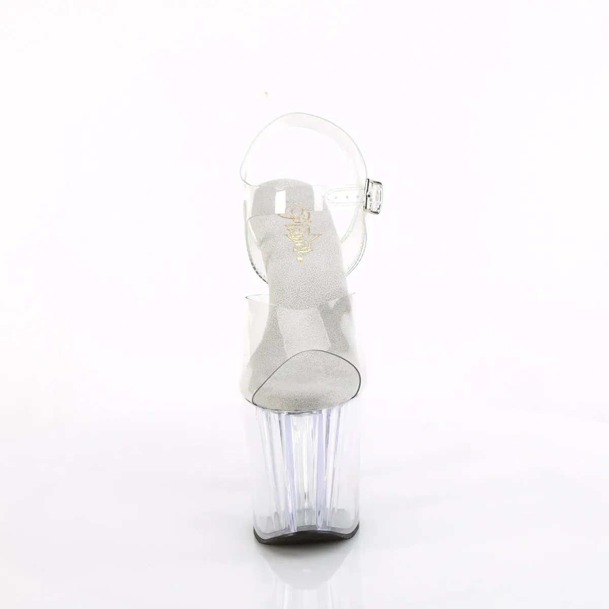 ENCHANT-708 Pleaser Transparent Platforms Sandals (Exotic Dancing)