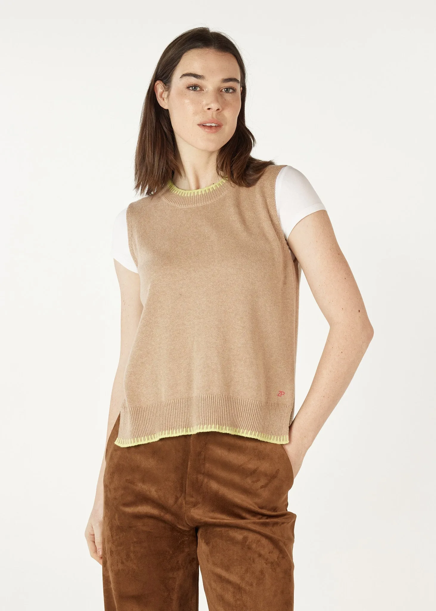 Essential Two Tone Knit Vest