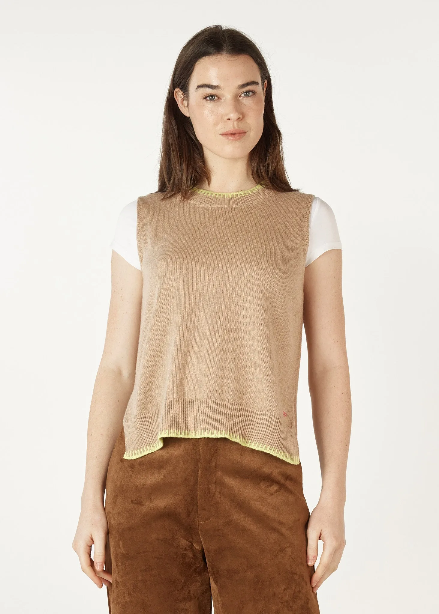 Essential Two Tone Knit Vest