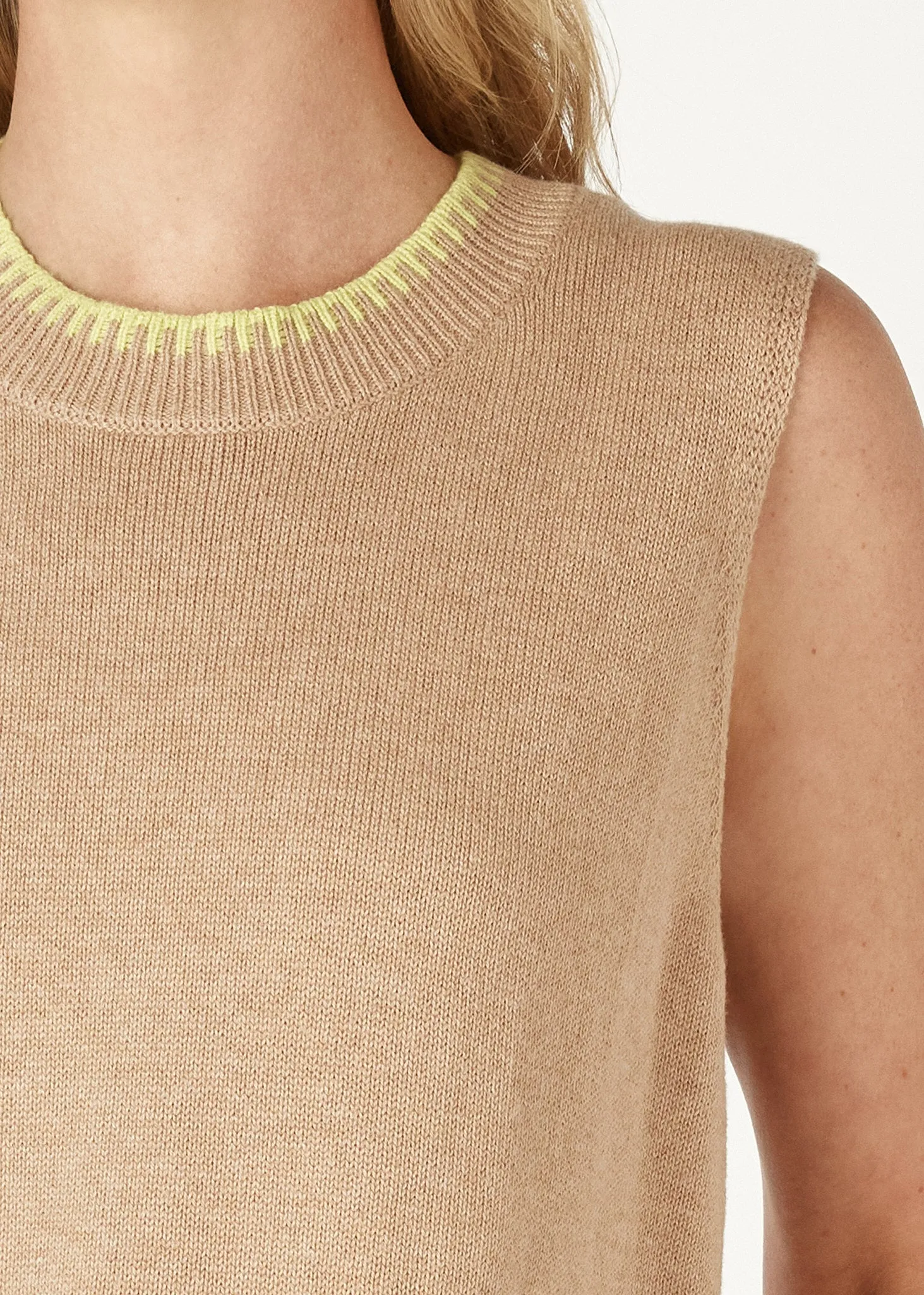 Essential Two Tone Knit Vest
