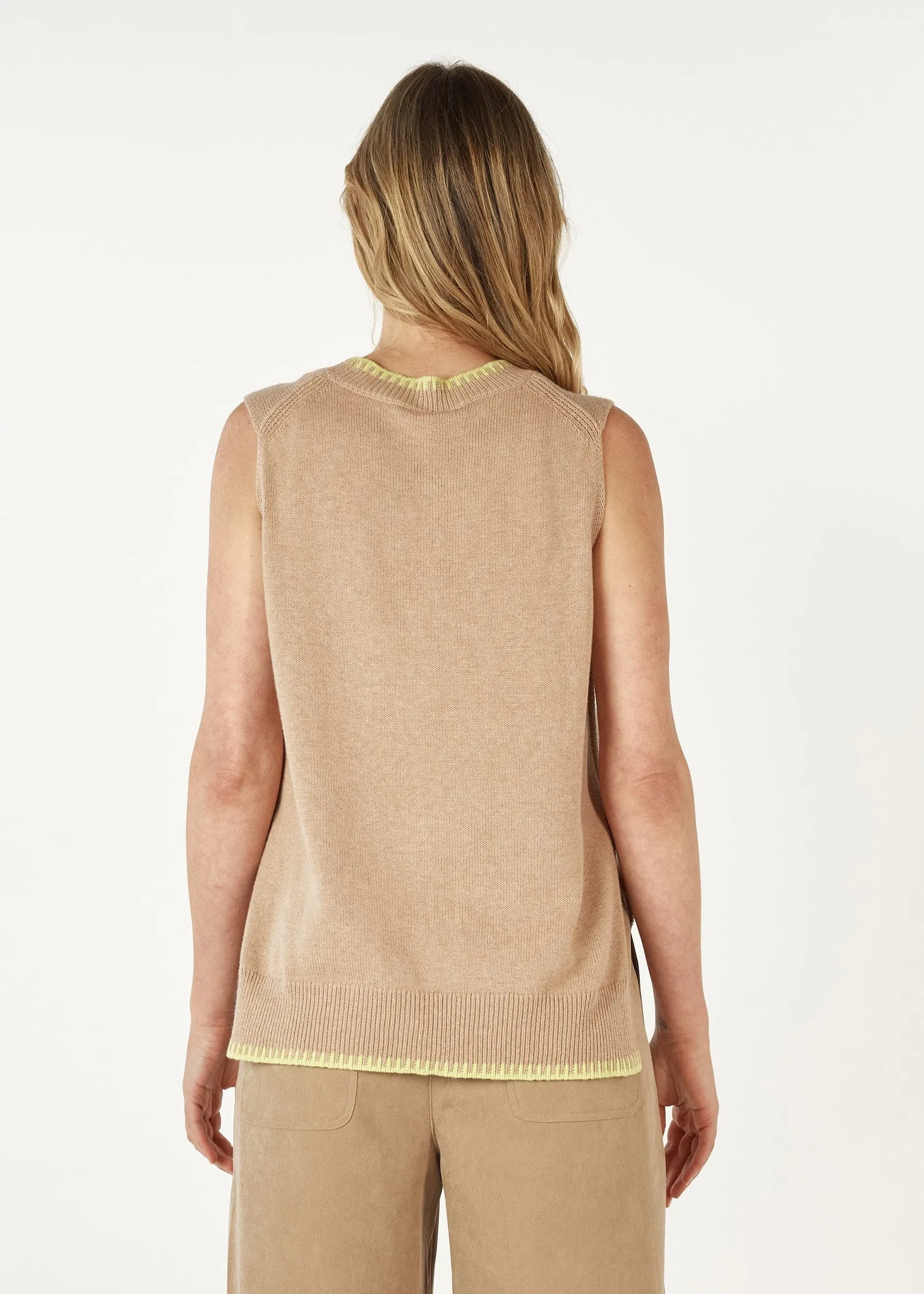 Essential Two Tone Knit Vest