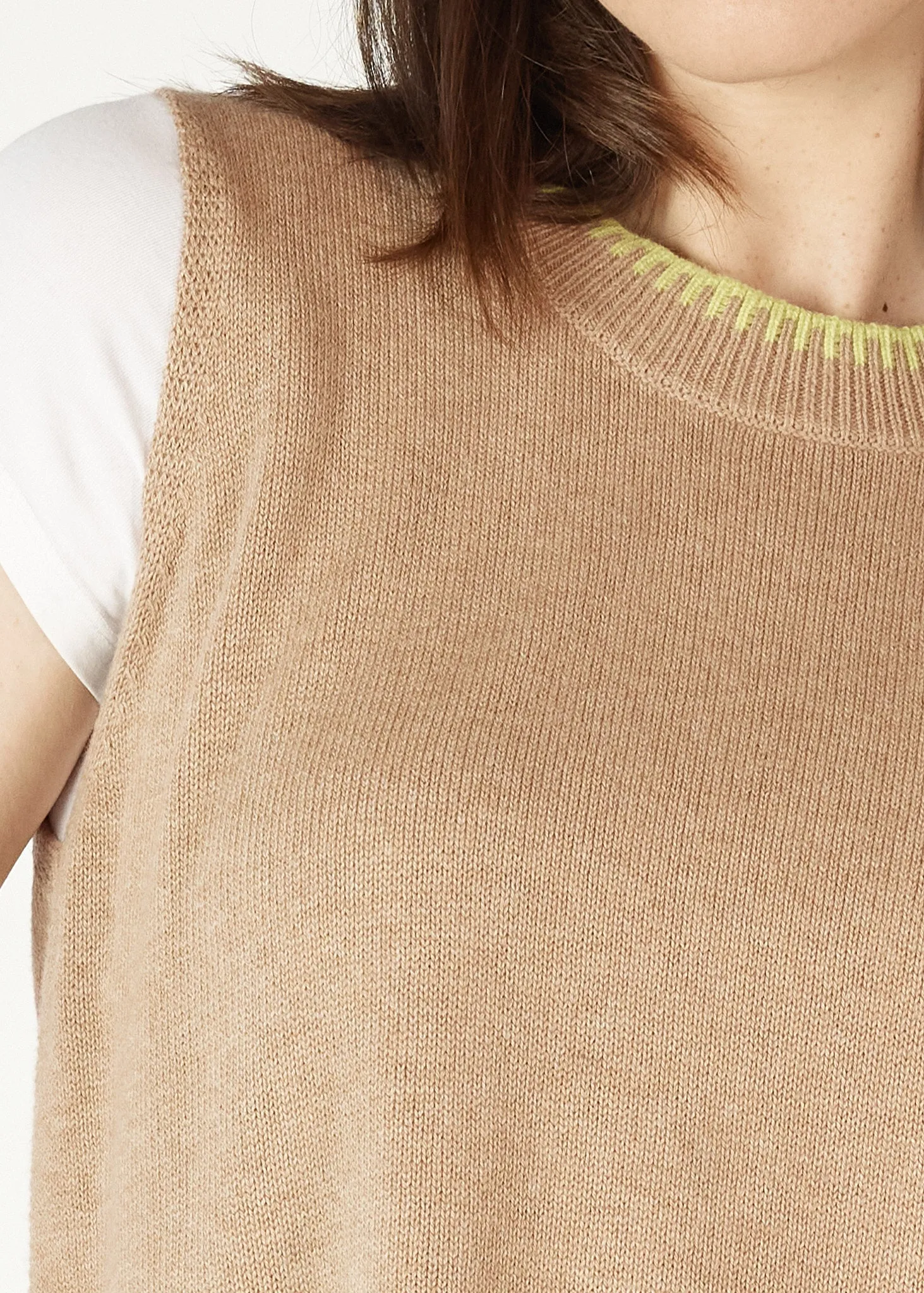 Essential Two Tone Knit Vest