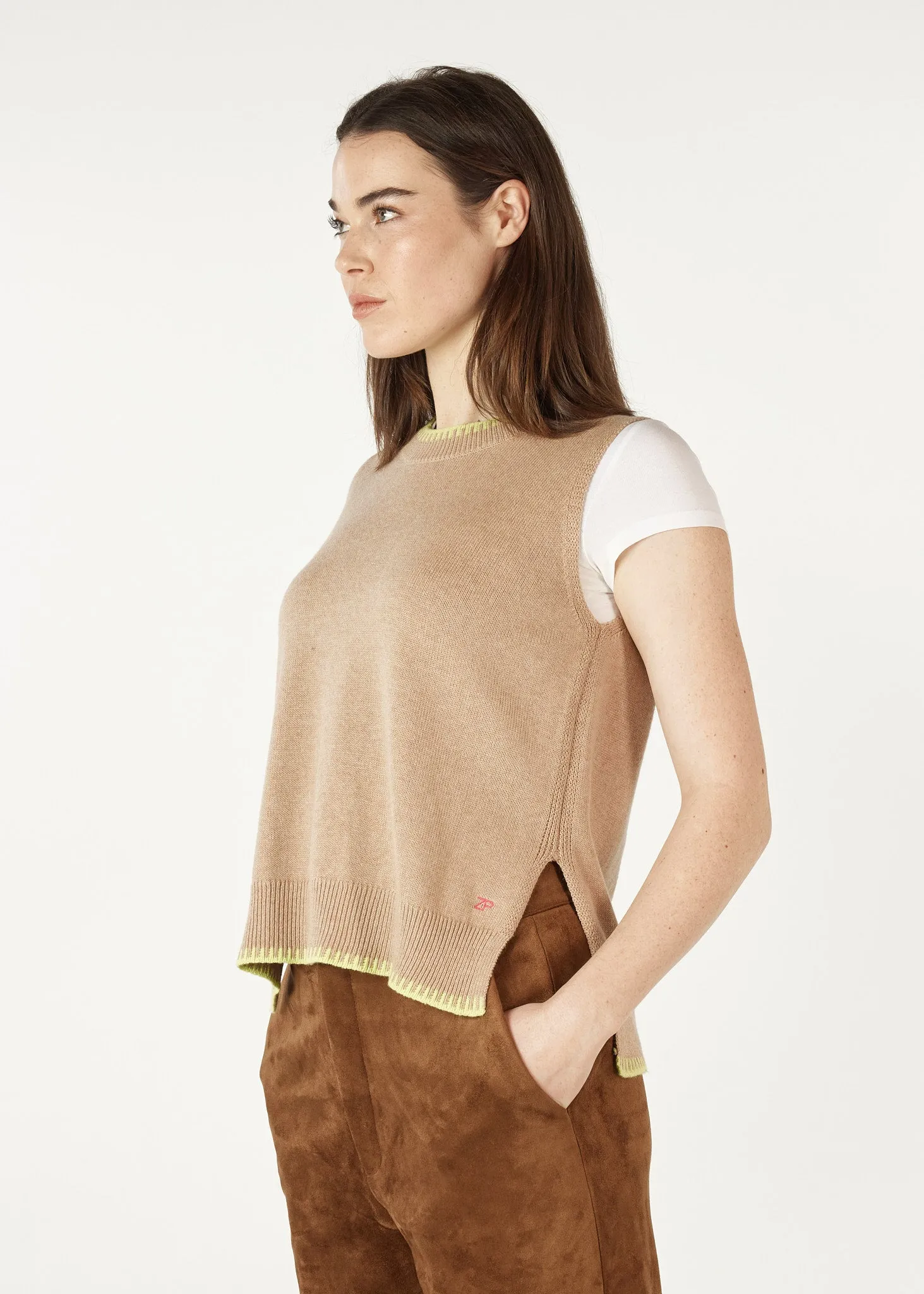 Essential Two Tone Knit Vest