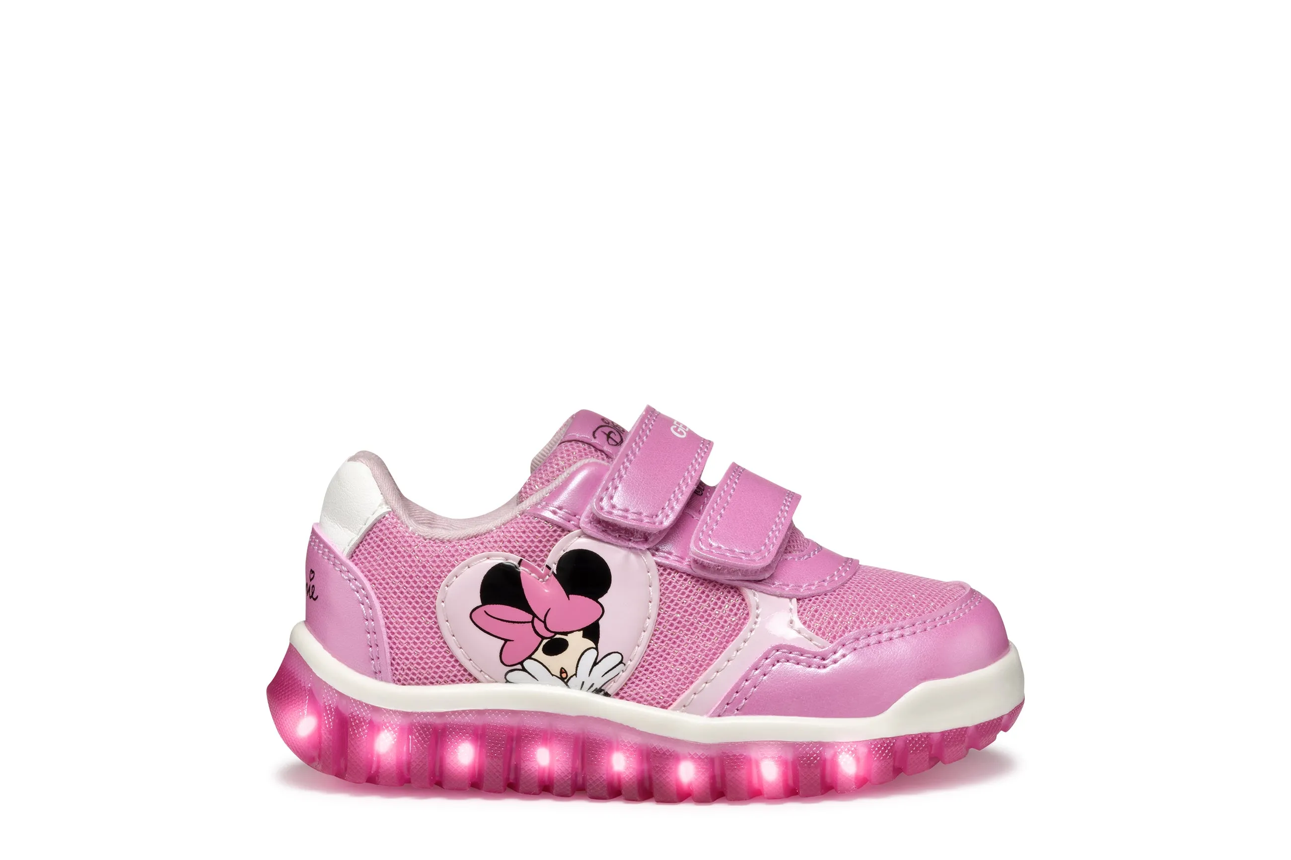 Geox Kids Trainers | Lightyloo | Dark Pink, Minnie Mouse