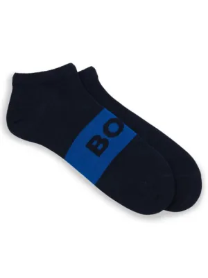 HUGO BOSS - TWO PACK STRETCH FABRIC ANKLE SOCKS