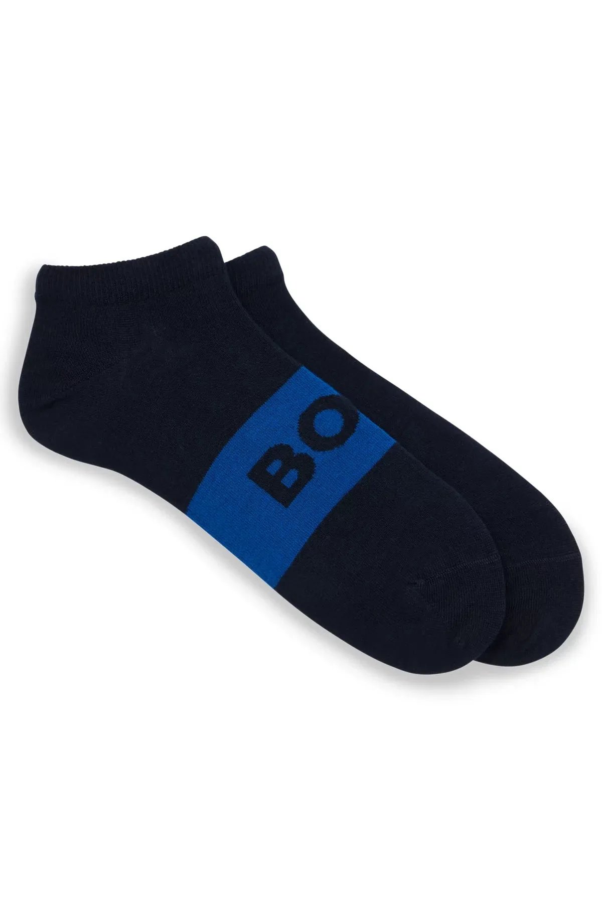HUGO BOSS - TWO PACK STRETCH FABRIC ANKLE SOCKS