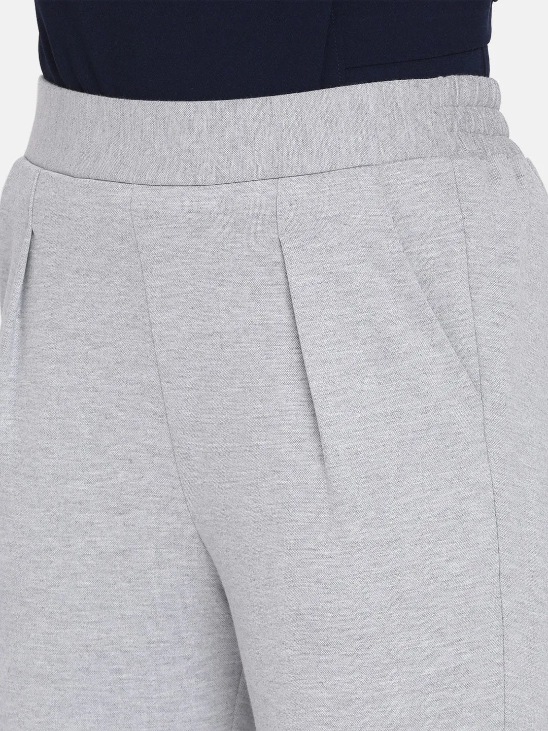 IS.U Grey Pleated Trouser