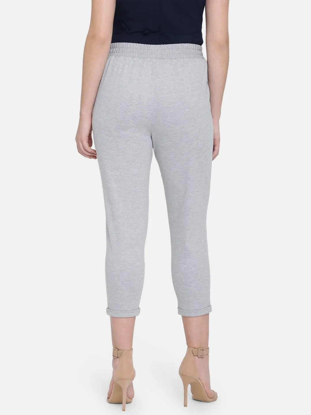IS.U Grey Pleated Trouser