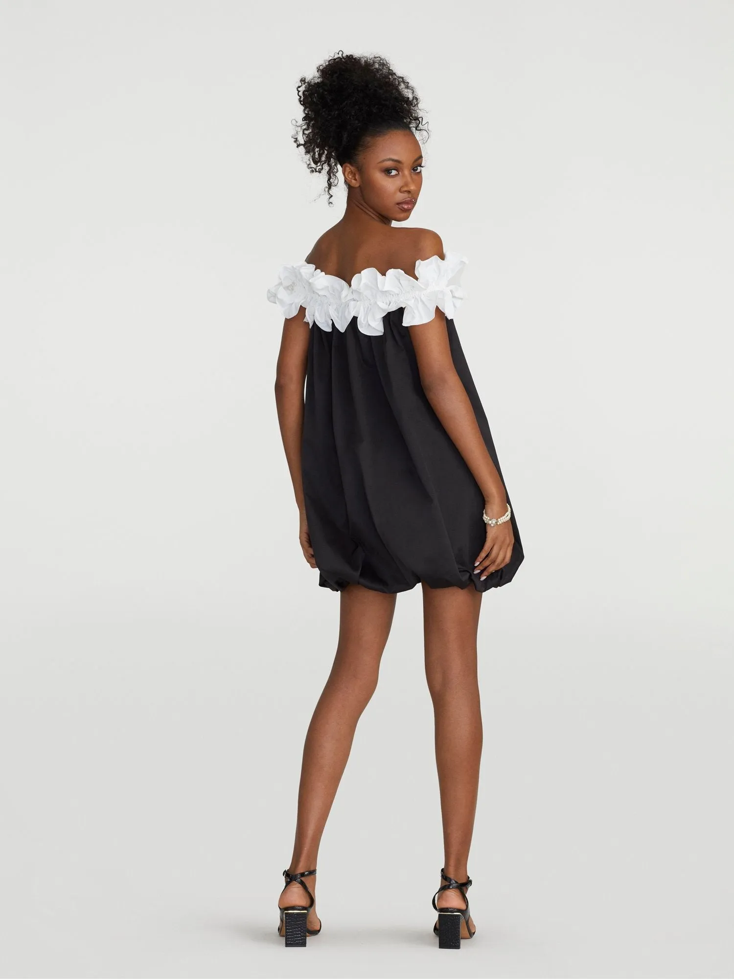 Jahzara Off-The-Shoulder Bubble Dress