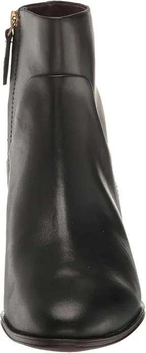 Jessica Black Leather Franco Sarto Ankle Boots