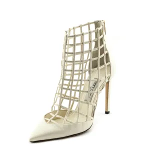 Jimmy Choo White Leather Cage Pumps Size 9 | EU 39