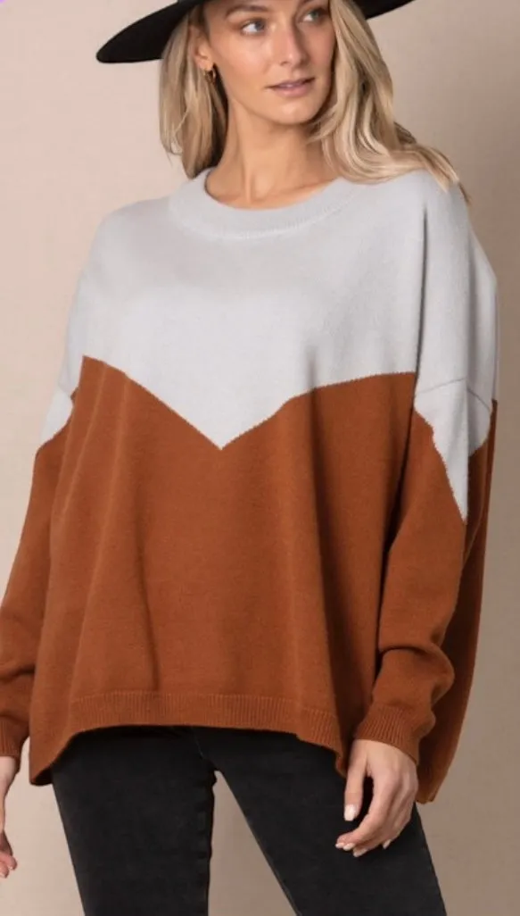 Knit - Dawson Two Tone  - Brick