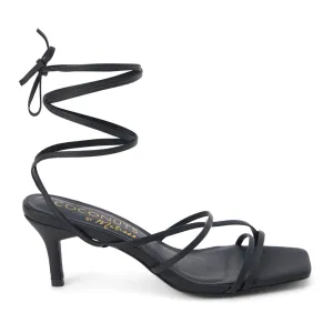 Lilly Square Toe Lace Up Wrap Pumps