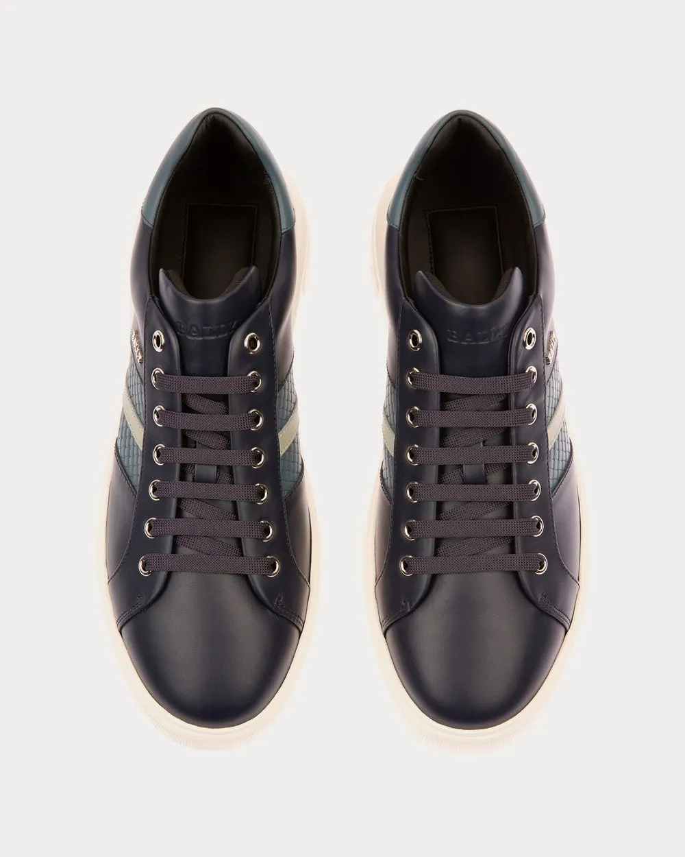 Marcus Leather Navy Low Top Sneakers