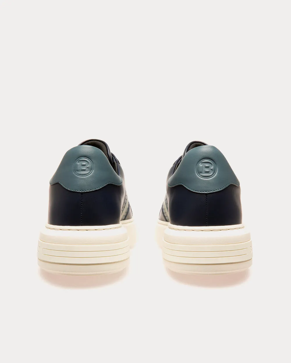 Marcus Leather Navy Low Top Sneakers