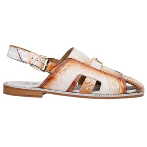 Mauri 1674/5 Alligator White Dirty Cognac