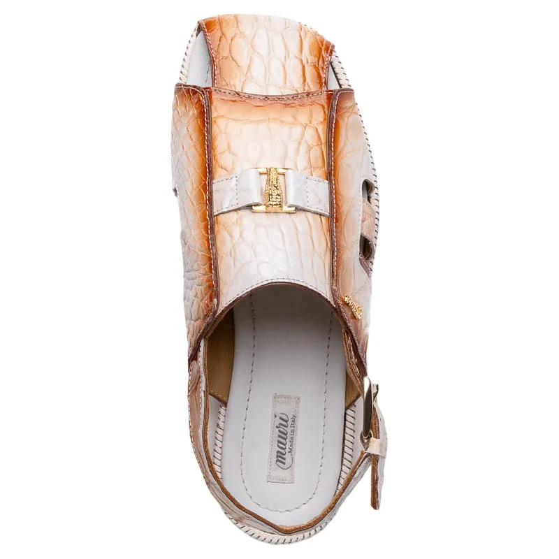 Mauri 1674/5 Alligator White Dirty Cognac