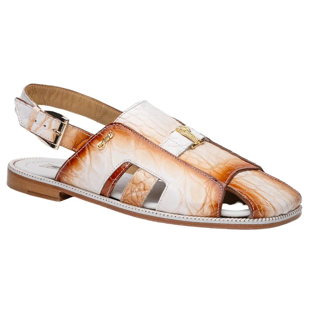 Mauri 1674/5 Alligator White Dirty Cognac