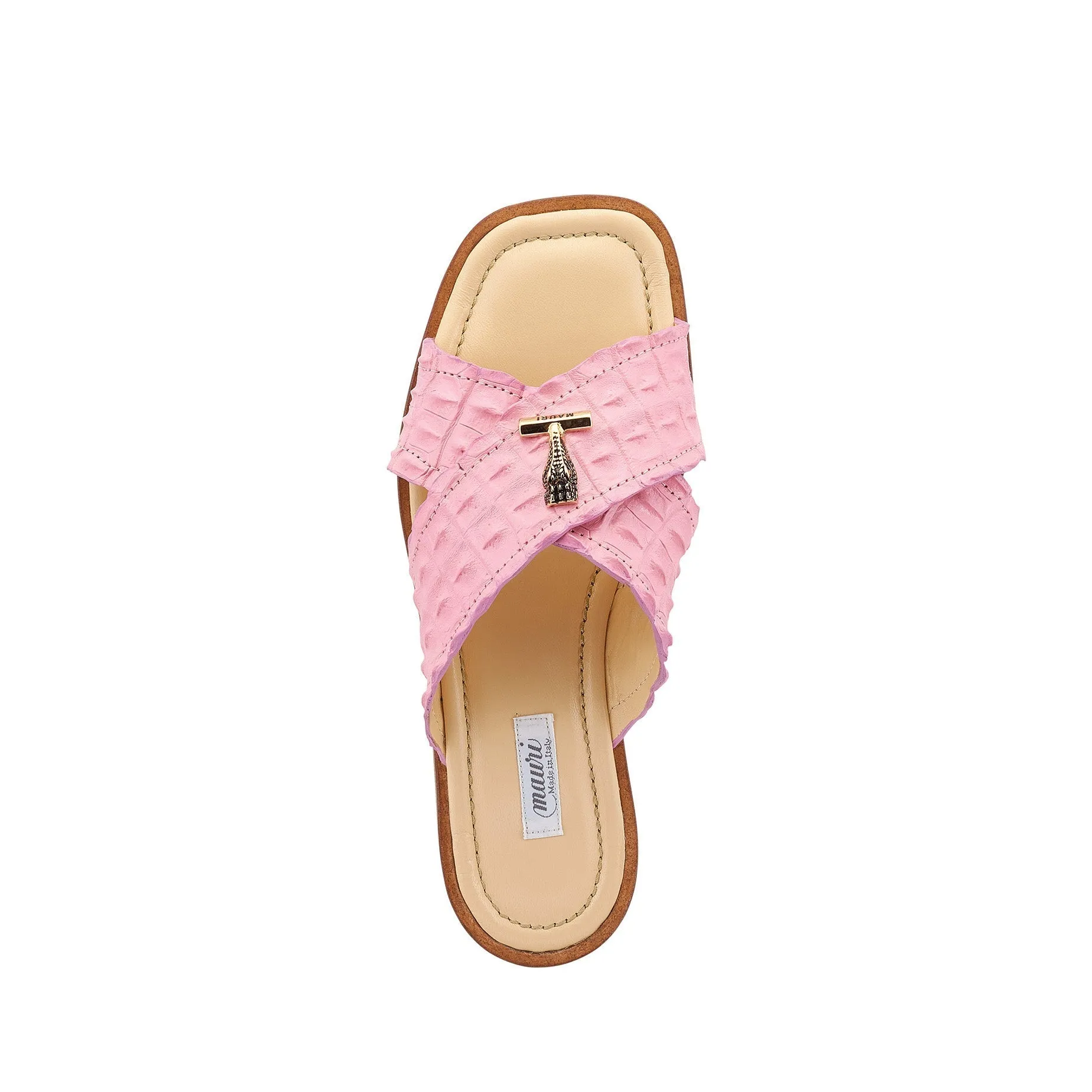 Mauri Pink Coral 5134 Men's Shoes Taste of Berry Exotic Hornback Casual Sandals (MA5515)
