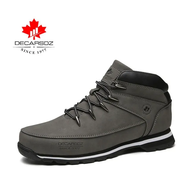Men Basic Boots Shoes Men 2020 Autumn Winter Fashion Casual Boots Men Brand Ankle Botas New leather Classic Lace-up Men Boots