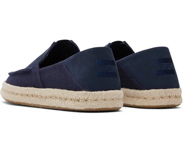 M's Alonso Loafer Rope Heritage Canvas/Suede - Navy