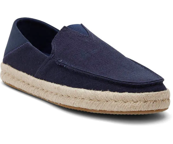 M's Alonso Loafer Rope Heritage Canvas/Suede - Navy
